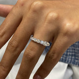 Diamond Open Ring 1.10 Carat White Gold 14K