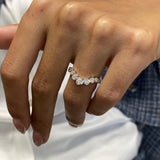 Diamond Stackable Ring 0.51 Carat White Gold 14K