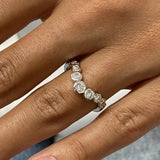 Diamond Stackable Ring 0.51 Carat White Gold 14K