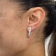 Diamond Drop Earrings 1.28 Carat White Gold 14K