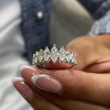 Diamond Band Ring 1.44 Carat White Gold 14K
