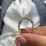Diamond Band Ring 1.44 Carat White Gold 14K