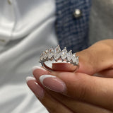 Diamond Band Ring 1.44 Carat White Gold 14K