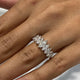 Diamond Band Ring 1.44 Carat White Gold 14K