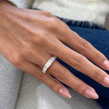 Diamond 5 Stone Ring 2.38 Carat White Gold 14K