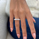 Diamond 5 Stone Ring 2.38 Carat White Gold 14K