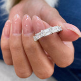 Diamond 5 Stone Ring 2.38 Carat White Gold 14K