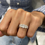 Diamond 5 Stone Ring 1.97 Carat White Gold 14K
