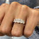 Diamond 5 Stone Ring 1.97 Carat White Gold 14K
