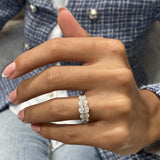 Diamond 5 Stone Ring 1.97 Carat White Gold 14K