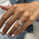 Diamond Half Eternity Ring 1.34 Carat White Gold 14K