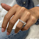 Diamond Half Eternity Ring 1.34 Carat White Gold 14K