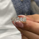 Diamond Half Eternity Ring 1.34 Carat White Gold 14K