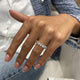 Diamond Half Eternity Ring 1.34 Carat White Gold 14K