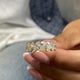 Diamond Half Eternity Ring 2.15 Carat Yellow Gold 14K