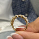 Diamond Half Eternity Ring 2.15 Carat Yellow Gold 14K
