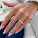 Diamond 5 stone ring 0.78 Carat Yellow Gold 14K