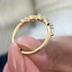 Diamond 5 stone ring 0.78 Carat Yellow Gold 14K