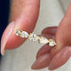 Diamond 5 stone ring 0.78 Carat Yellow Gold 14K