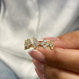 Diamond Statement Ring 1 Carat Yellow Gold 14K