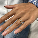 Diamond Statement Ring 1 Carat Yellow Gold 14K