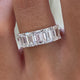 Diamond 5 Stone Ring 3.24 Carat White Gold 14K