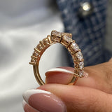 Diamond wrap ring 1.64 Carat Rose Gold 14K