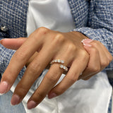 Diamond wrap ring 1.64 Carat Rose Gold 14K