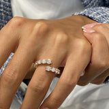 Diamond wrap ring 1.64 Carat Rose Gold 14K