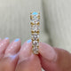 Diamond Half Eternity Ring 2.62 Carat Yellow Gold 14K