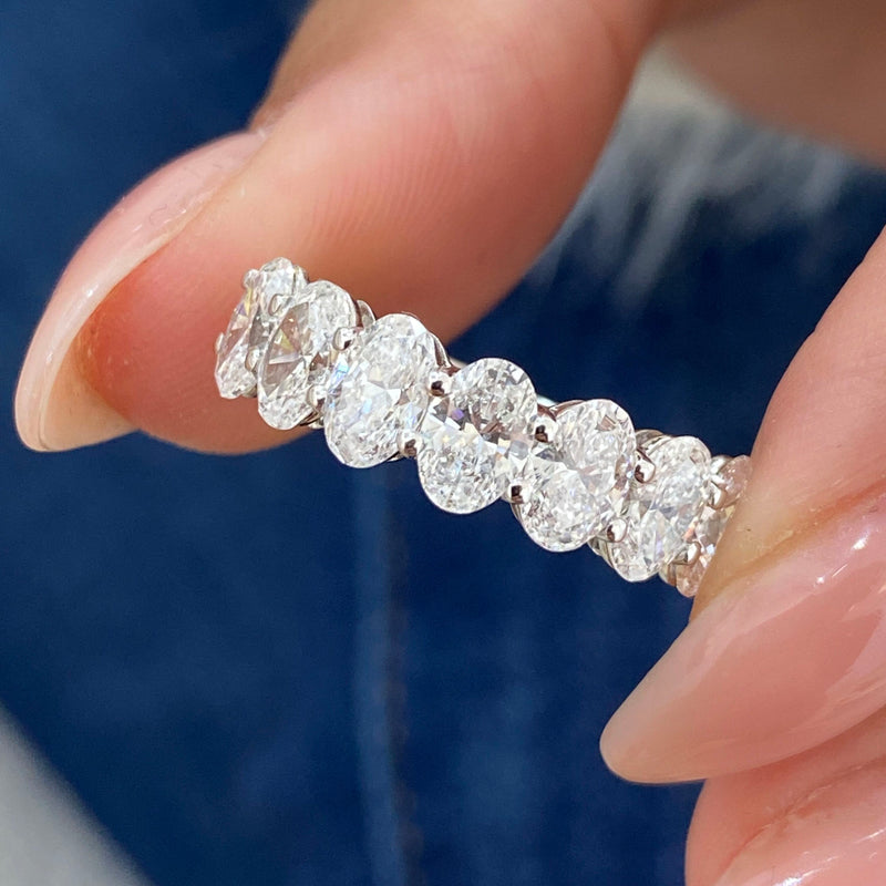Diamond Wedding Band 2.66 Carat White Gold 14K