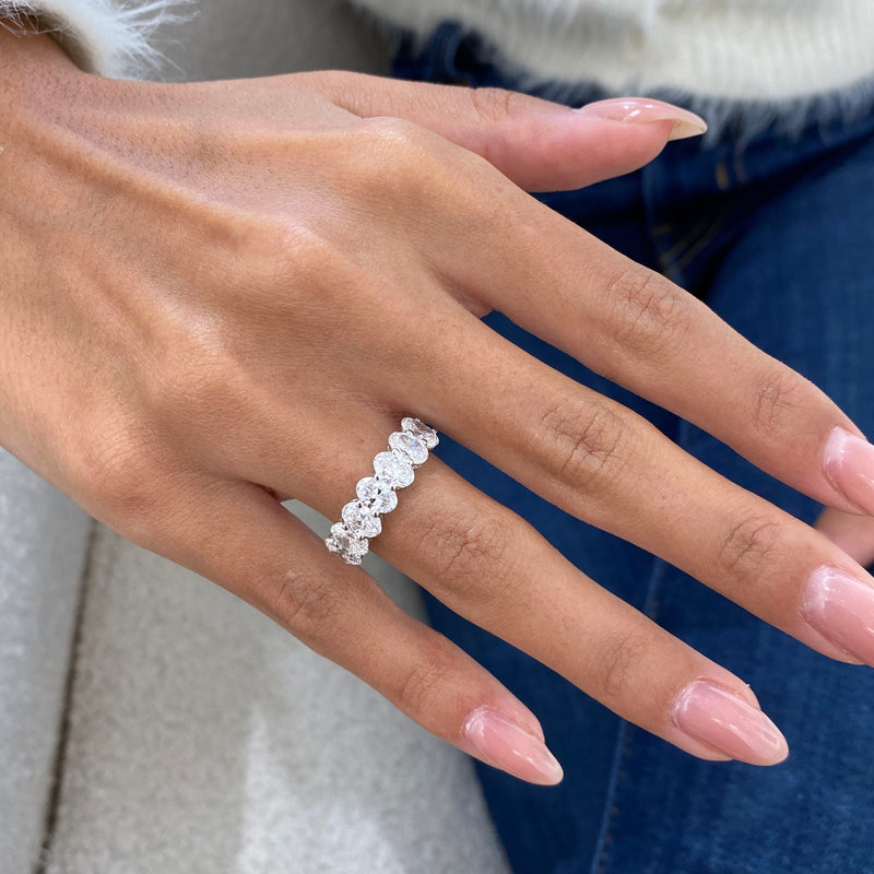 Diamond Wedding Band 2.66 Carat White Gold 14K