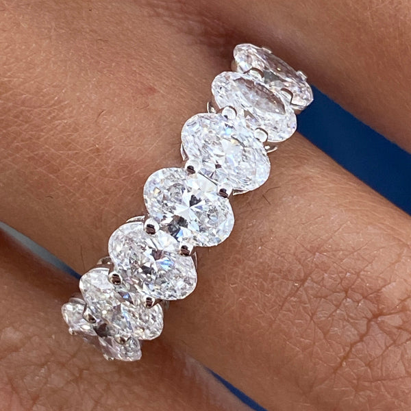Diamond Wedding Band 2.66 Carat White Gold 14K