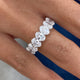 Diamond Wedding Band 2.66 Carat White Gold 14K