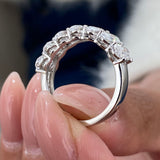 Diamond Wedding Band 2.66 Carat White Gold 14K