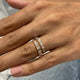 Diamond Pave Ring 1.02 Carat Rose Gold 14K