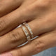 Diamond Open Band Ring 1 ct Rose Gold