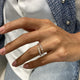 Diamond Pave Ring 1.02 Carat Rose Gold 14K