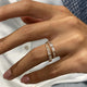 Diamond Pave Ring 1.02 Carat Rose Gold 14K