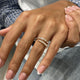 Diamond Pave Ring 1.02 Carat Rose Gold 14K