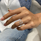 Diamond Statement Ring 1.63 Carat Rose Gold 14K