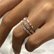 Diamond Statement Ring 1.63 Carat Rose Gold 14K