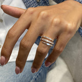 Diamond Statement Ring 1.63 Carat Rose Gold 14K