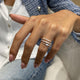 Diamond Statement Ring 1.63 Carat Rose Gold 14K