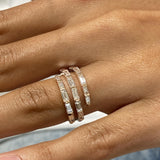 Diamond Band Ring 1.6 ct Rose Gold