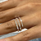 Diamond Band Ring 1.6 ct Rose Gold