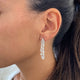 Diamond Drop Earrings 4.51 Carat White Gold 14K