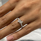 Diamond Statement Ring 0.81 Carat White Gold 14K