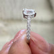 Diamond Two Stone Ring 1.31 Carat White Gold 14K