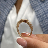 Diamond Stackable Ring 1.25 Carat Rose Gold 14K